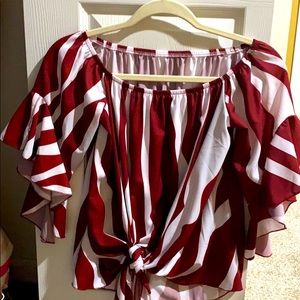 Off the shoulder shirt